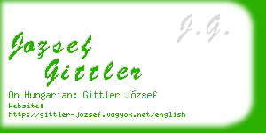 jozsef gittler business card